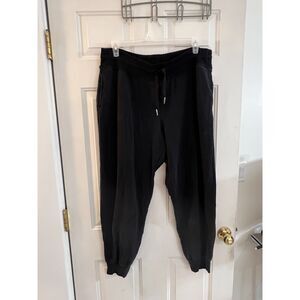 Athleta 1X Black Balance Jogger Pants Drawstring Pockets Comfortable Workout